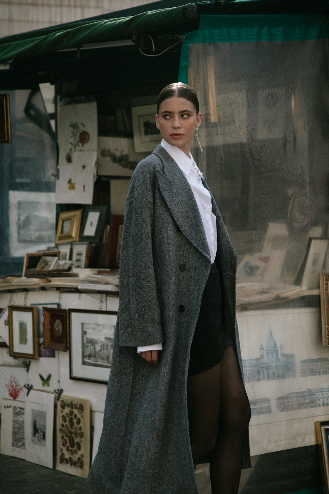 CAPPOTTO LUNGO DOPPIO PETTO SPIGATO